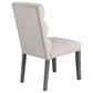 Carla Velvet Upholstered Dining Side Chair Stone (Set of 2)