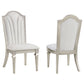 Evangeline Wood Dining Side Chair Silver Oak (Set of 2)