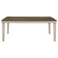 Ronnie Rectangular 79-inch Wood Dining Table Rustic Cream