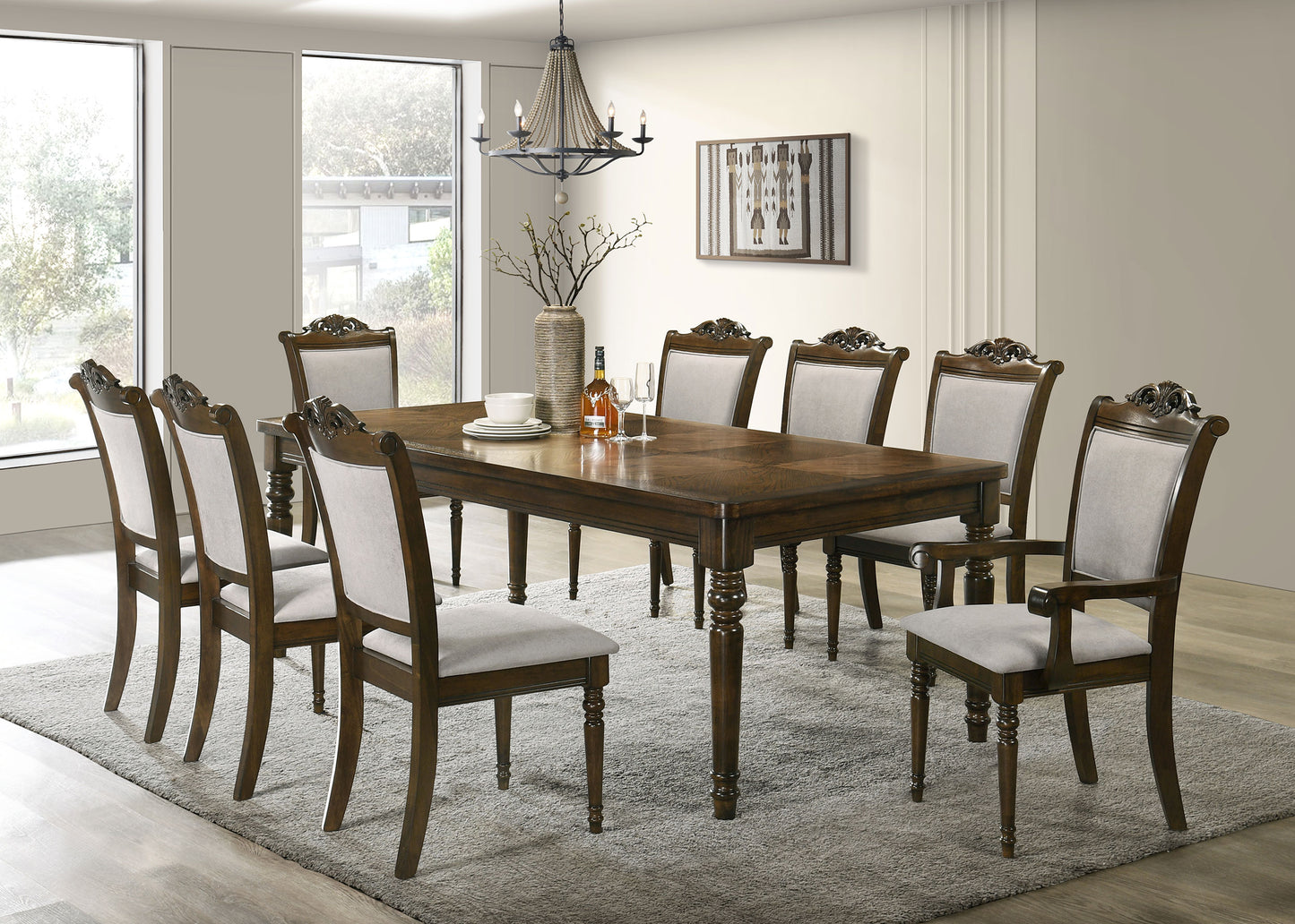 Willowbrook Rectangular 87-inch Wood Dining Table Chestnut