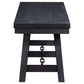 Newport Wood Trestle Base Dining Bench Black