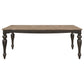 Bridget Rectangular 79-inch Dining Table Brown Brushed