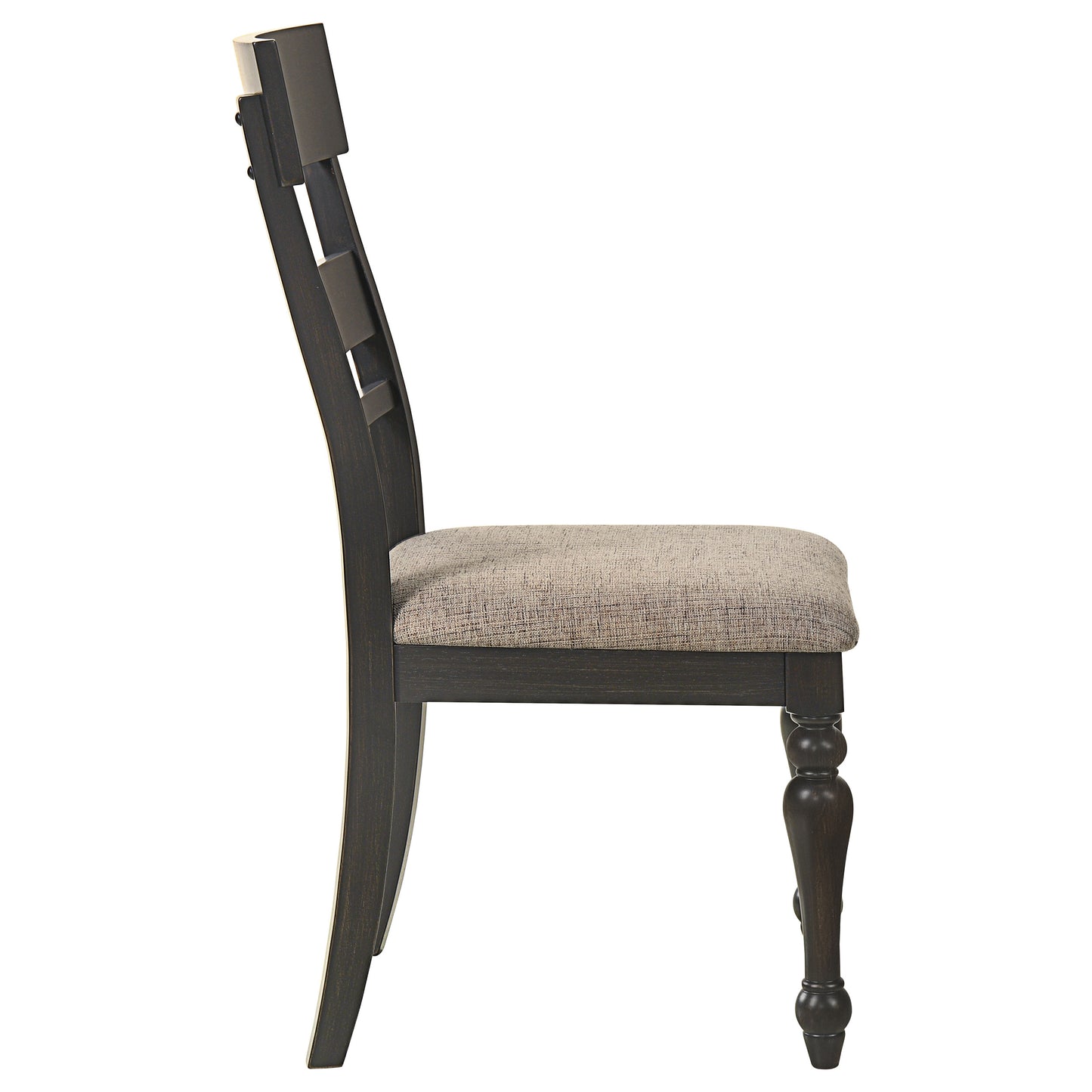 Bridget Wood Dining Side Chair Charcoal (Set of 2)