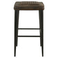 Alvaro Leather Upholstered Bar Stool Brown (Set of 2)