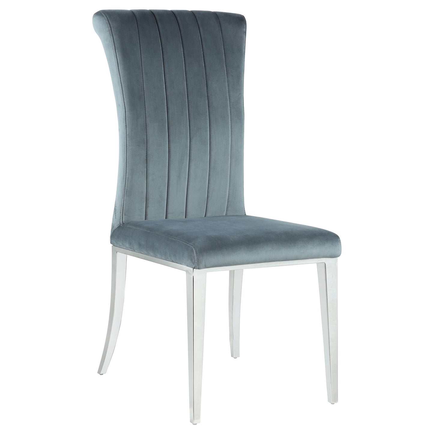 Beaufort Upholstered Dining Side Chair Steel Grey (Set of 2)