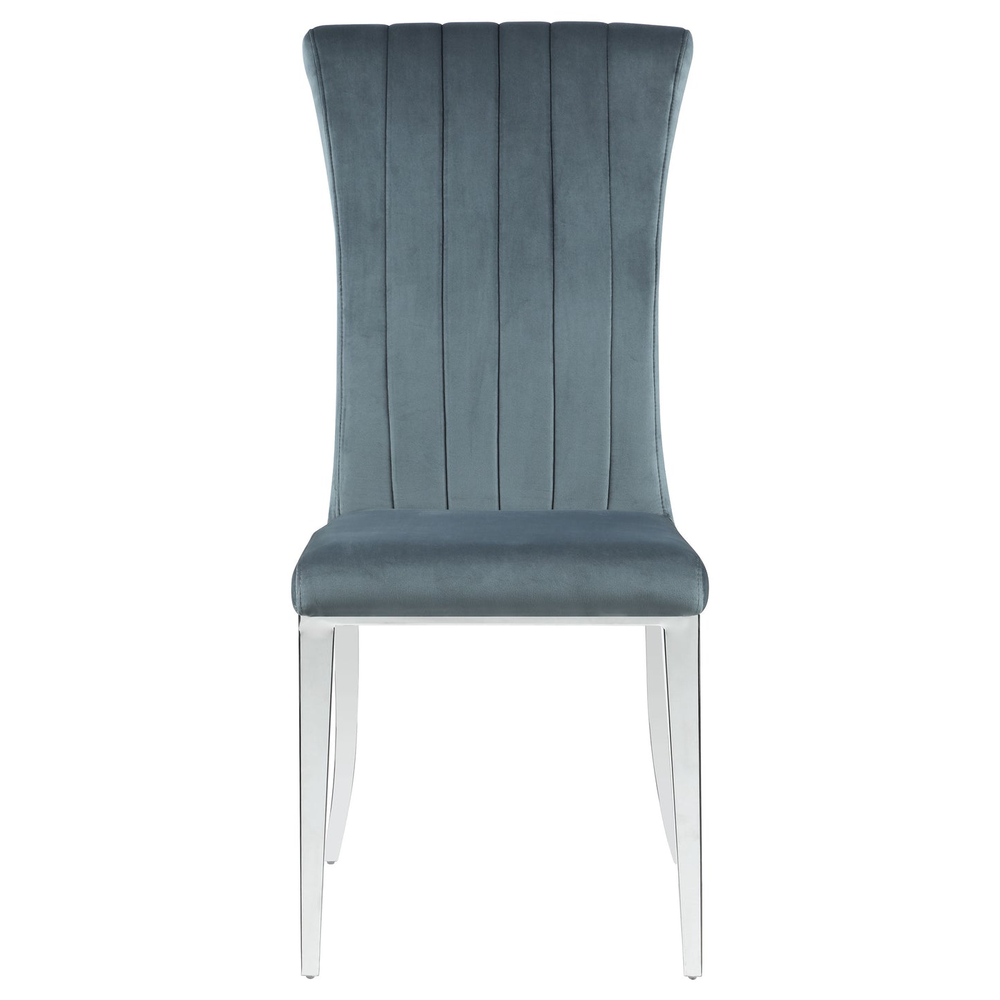 Beaufort Upholstered Dining Side Chair Steel Grey (Set of 2)