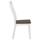 Kingman Wood Dining Side Chair Distressed White (Set of 2)