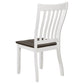 Kingman Wood Dining Side Chair Distressed White (Set of 2)