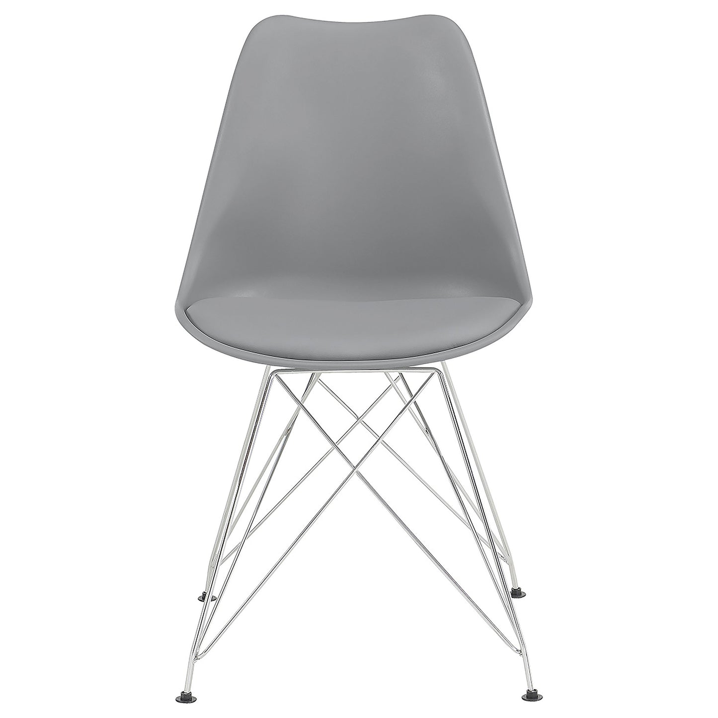 Juniper Polypropylene Dining Side Chair Grey (Set of 2)