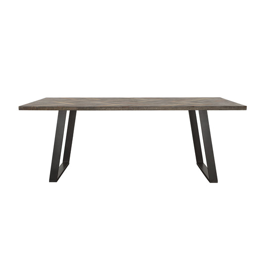 Misty 80-inch Solid Wood Dining Table Grey Sheesham