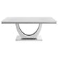 Kerwin Rectangular 71-inch Stone Top Dining Table White