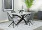 Paulita Upholstered Swivel Dining Side Chair Grey (Set of 2)