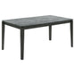 Stevie Rectangular 63-inch Faux Marble Dining Table Grey