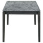 Stevie Rectangular 63-inch Faux Marble Dining Table Grey