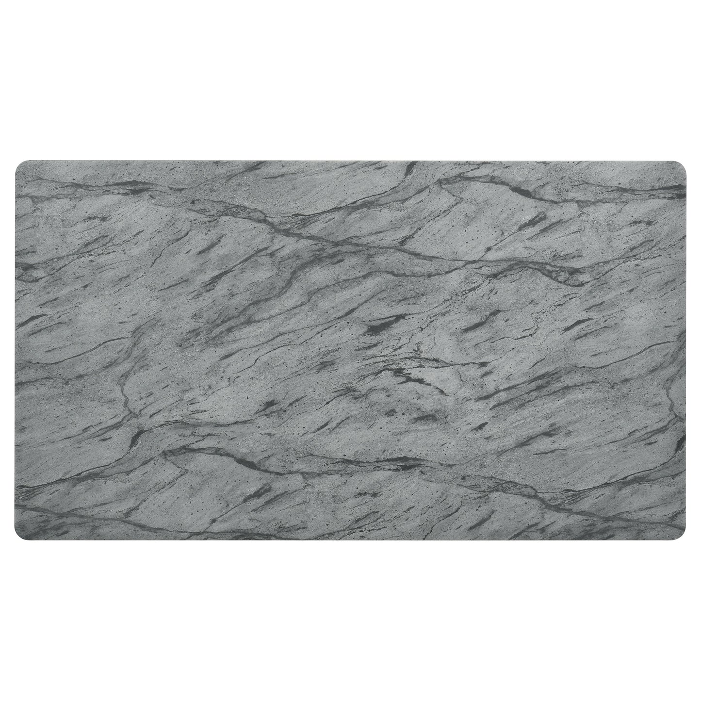 Stevie Rectangular 63-inch Faux Marble Dining Table Grey