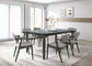 Stevie Rectangular 63-inch Faux Marble Dining Table Grey