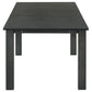 Jakob Rectangular 83-inch Extension Leaf Dining Table Black