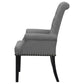 Alana Fabric Upholstered Dining Arm Chair Grey