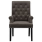 Alana Velvet Upholstered Dining Arm Chair Brown