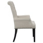 Alana Velvet Upholstered Dining Arm Chair Sand