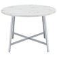 Alcott Round 45-inch Dining Table Carrara Faux Marble