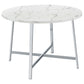 Alcott Round 45-inch Dining Table Carrara Faux Marble