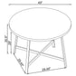 Alcott Round 45-inch Dining Table Carrara Faux Marble