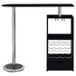 Koufax 48-inch Pub Height Bar Table Black High Gloss