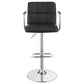 Palomar Adjustable Height Bar Stool Black and Chrome