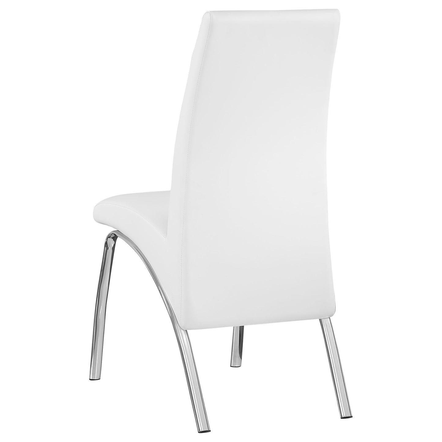 Bishop Upholstered Dining Side Chair White (Set of 2)