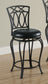 Adamsville Upholstered Swivel Counter Height Stool Black