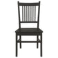 Marbrisa Wood Dining Side Chair Matte Black (Set of 2)