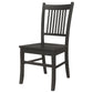 Marbrisa Wood Dining Side Chair Matte Black (Set of 2)