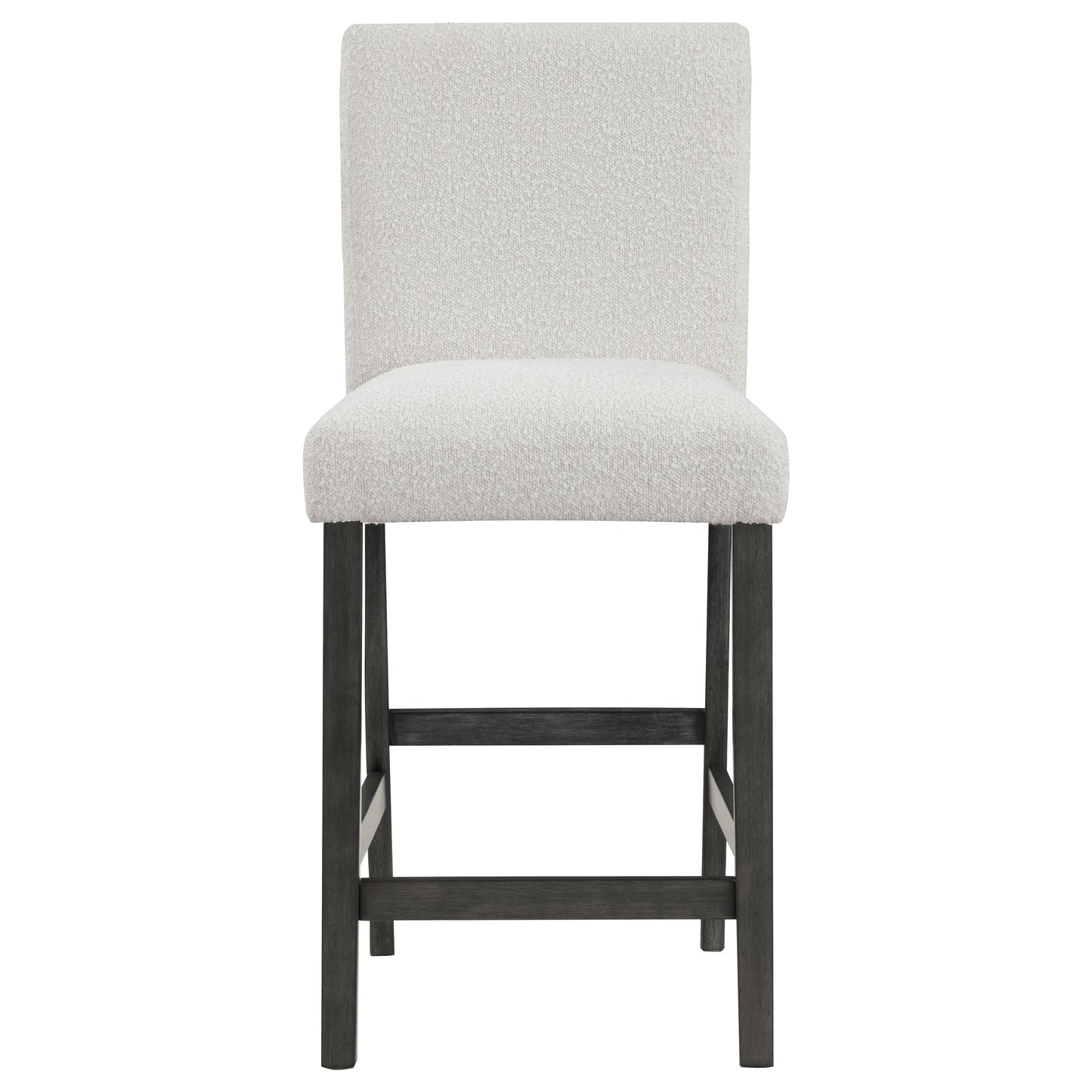 Alba Boucle Upholstered Counter Chair White (Set of 2)