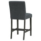 Alba Boucle Upholstered Counter Chair Black (Set of 2)