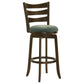 Murphy Wood Pub Height Swivel Bar Chair Hunter Green