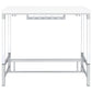 Norcrest 47-inch Acrylic Leg Bar Table White High Gloss