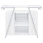 Araceli Freestanding LED Home Bar Cabinet White High Gloss