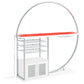 Risley 2-door Circular LED Home Bar Cabinet White High Gloss