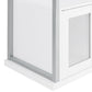 Risley 2-door Circular LED Home Bar Cabinet White High Gloss