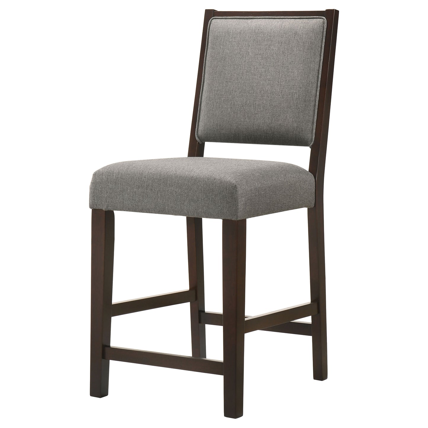 Bedford Fabric Upholstered Counter Chair Grey (Set of 2)