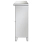 Melinda 2-door LED Mirrored Wine Storage Bar Cabinet Silver