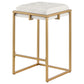 Nadia Upholstered Backless Counter Stool Beige (Set of 2)