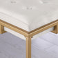 Nadia Upholstered Backless Counter Stool Beige (Set of 2)