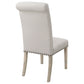 Salem Fabric Upholstered Dining Side Chair Beige (Set of 2)