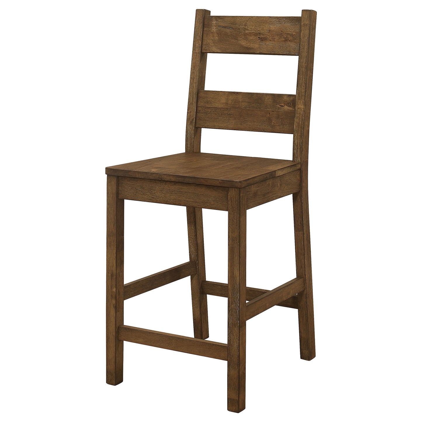 Coleman Wood Counter Chair Rustic Golden Brown (Set of 2)