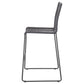 Jerome Woven Rope Metal Bar Chair Charcoal (Set of 2)