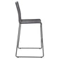 Jerome Woven Rope Metal Bar Chair Charcoal (Set of 2)