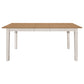 Kirby 71-inch Extension Leaf Dining Table Rustic Off White