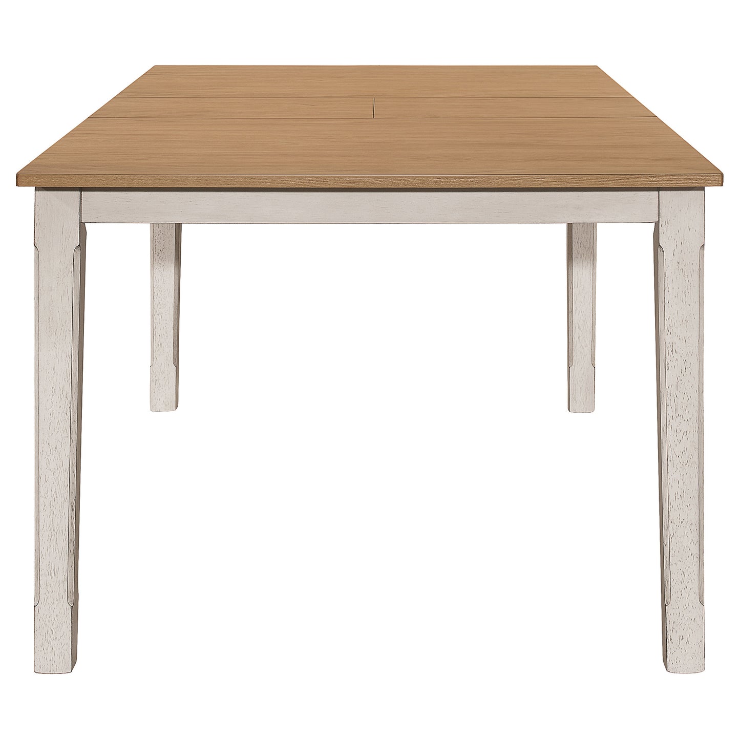 Kirby 71-inch Extension Leaf Dining Table Rustic Off White